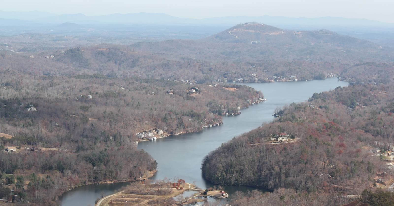 View of Lake Lure from Chimney Rock, NC